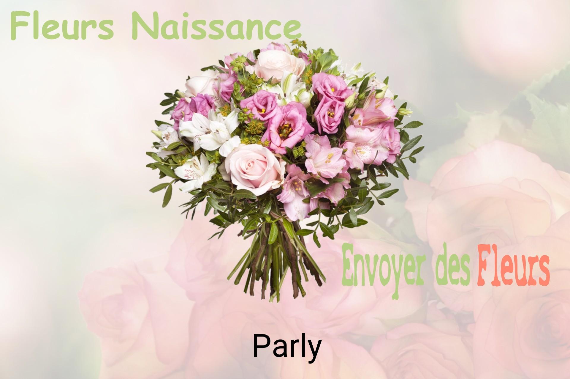 Bouquet de fleurs de naissance livré à Parly